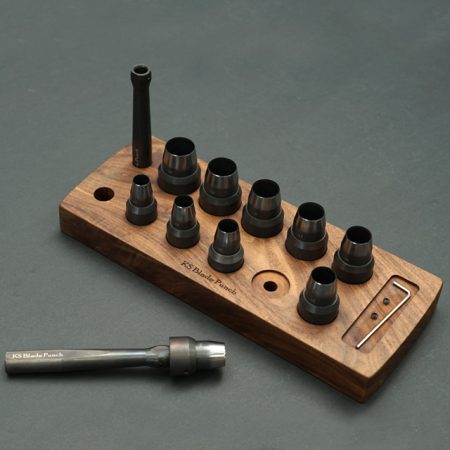 Multi Hole Punch (Large) 10 PCS Set + Walnut Wooden Tool Rack – KS Blade