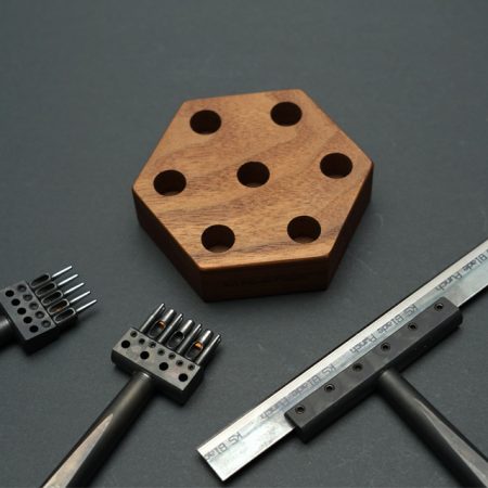 Multi Hole Punch (Large) 28 PCS Set + Walnut Wooden Tool Rack – KS Blade
